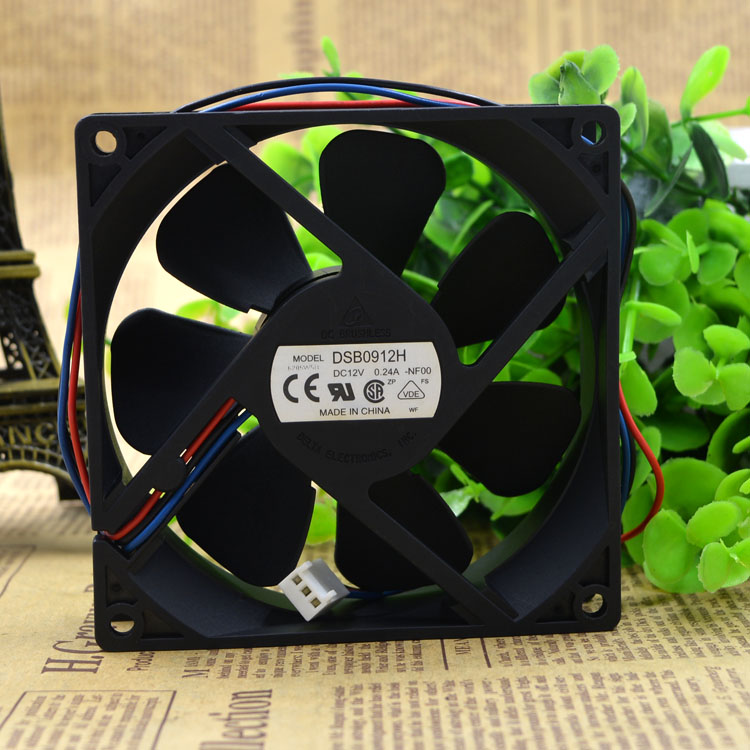 Original DELTA DSB0912H Cooling Fan 12V 0.24A 2.88W 3wires DSB0912H Fans